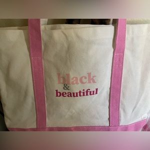 The black and beautiful tote bag new never used